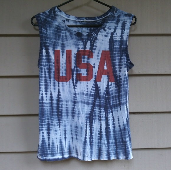 L.O.L. Vintage Tops - LOL VINTAGE USA tie dyed tank top L.O.L. Vintage Tops - LOL VINTAGE USA tie dyed tank top
